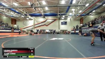 145 lbs Champ. Round 1 - Liliana Ionescu, Morton Cicero vs Claire Zorns, Tolono