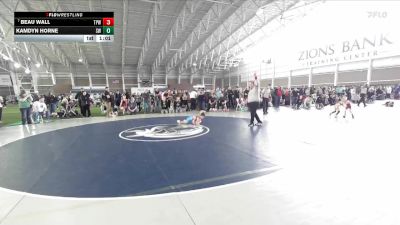 69 lbs Champ. Round 2 - Beau Wall, Team Prestige Wrestling vs Kamdyn Horne, Stinger Wrestling