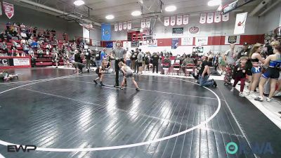 58-64 lbs Rr Rnd 2 - Lainey Davie, Salina Wrestling Club vs Piper Pevehouse, Warner Eagles Youth Wrestling