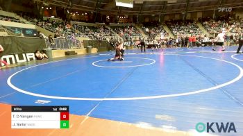 67 lbs Quarterfinal - Tsu-tli Christie-Vangen, Hilldale Youth Wrestling Club vs Jaxon Sailor, Wagoner Takedown Club