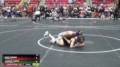 110 lbs Round 2 (6 Team) - Zack Mosier, Sicarios vs Carson Cusick, SlyFox Silver