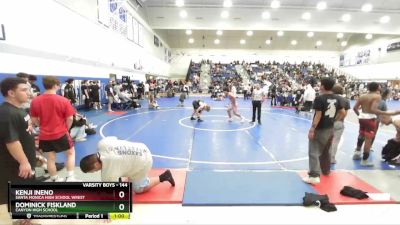 144 lbs Cons. Round 2 - Dominick Fiskland, Canyon High School vs Kenji Ineno, Santa Monica High School Wrest