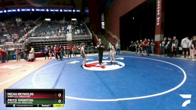 110 lbs Quarterfinal - Pryce Wiginton, Riverton USA Wrestling vs Micah Reynolds, Windy City Wrestlers