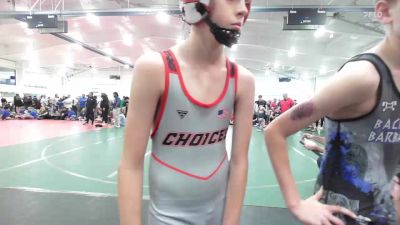 80 lbs 7th Place - Rowan Williams, Team CHOICES-MS vs Grant Cesario, Backyard Barbarians-MS