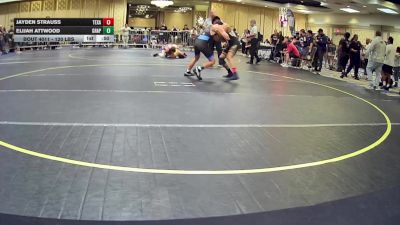 120 lbs Consi Of 32 #2 - Jayden Strauss, Texas vs Elijah Attwood, Grapplers HI
