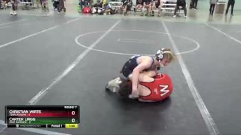 72 lbs Round 7 (8 Team) - Carter Lirgg, Ohio Rampage vs Christian Wirts, Terps Xtreme