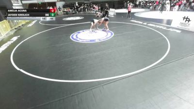 140 lbs Cons. Sub-semis - Amelia Acuna vs Jayden Kreilich, 951 Wrestling Club