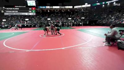 209 lbs Champ. Round 2 - Victor Flores, CFD2 vs Ethan Meyer, TWM1