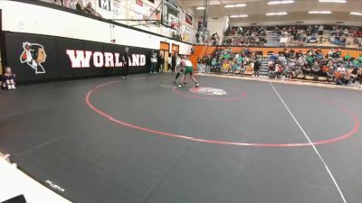 145 lbs Quarterfinal - Carter Overy, Lander Middle School vs Samuel Johnson, Thermopolis Middle School