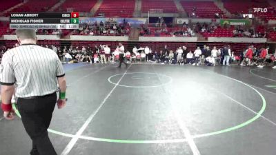 175 lbs Round 3 - 2nd Wrestleback And Semi-finals(16 Team) - Nicholas Fisher, Conroe Woodlands College Park vs Logan Abbott, Katy Cinco Ranch