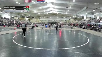 126 lbs Semis & 1st Wb (8 Team) - Callum Stokes, Clarksville High School vs Jonathan Eaton, Nolensville High School