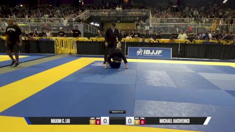 Adan Javier Saenz vs Maxim C. Liu 2025 Pan Kids Jiu-Jitsu IBJJF Championship