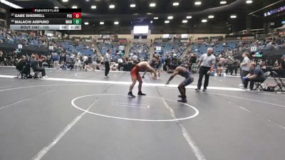 125 lbs Champ. Round 2 - Malachi Aispuro, Waldorf (Iowa) vs Gabe Sherrell, Pratt Community College