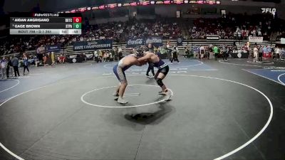 D 1 285 lbs Cons. Semi - Gage Brown, St. Paul`s vs Aidan Angrisano, Dutchtown