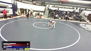 100 lbs Round 1 (4 Team) - Madyn Overman, Valiant Prep vs Ali Hansen, Utah 2