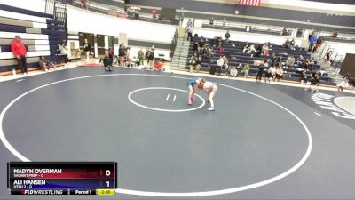 100 lbs Round 1 (4 Team) - Madyn Overman, Valiant Prep vs Ali Hansen, Utah 2