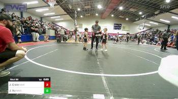 43-46 lbs Rr Rnd 4 - Kayde Legg, Barnsdall Youth Wrestling vs Easton Williams, HURRICANE WRESTLING ACADEMY