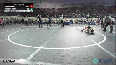 73 lbs Consi Of 8 #2 - Brady Boles, Mustang Bronco Wrestling Club vs Hudson Smith, Salina Wrestling Club