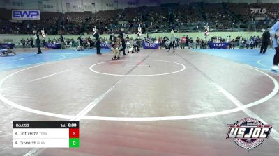 64 lbs Consi Of 8 #1 - Kinsley Ontiveros, Texas Elite Wrestling vs Kyrah Dilworth, Blanchard Wrestling Club