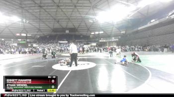49 lbs Cons. Round 3 - Emmett Mahaffie, Steelclaw Wrestling Club vs Ethan Wendel, Inland Northwest Wrestling Training Center