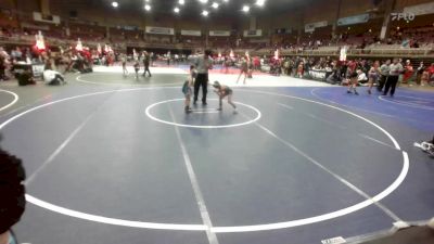 50 lbs Rr Rnd 5 - Teagan Stearns, Ridge WC vs Brax Peterson, Athlos Wrestling