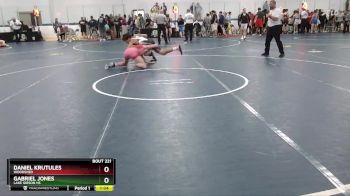 130 lbs Champ. Round 2 - Gabriel Jones, Lake Gibson HS vs Daniel Krutules, Woodshed