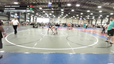 80 lbs Quarterfinal - Riggins Arsenault, OHIO GOLD - MS vs Noah Ferrer, IRONWHALE - MS