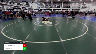 103 lbs Consi Of 8 #1 - Jack Osorio, Goffstown NH vs Peter Calo, Top Flight Wrestling Academy