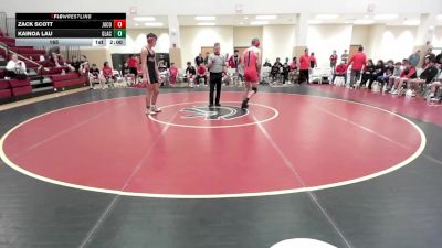 165 lbs Semis & 3rd Wb (16 Team) - Zack Scott, Jackson County vs Kainoa Lau, Glynn Academy