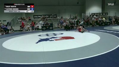 62 lbs Champ. Round 3 - Riley Watts, MWC Wrestling Academy vs Cayden Neisen, Scoring Edge Wrestling Center