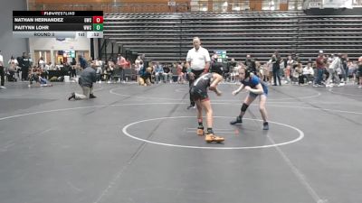 88 lbs Round 3 - Nathan Hernandez, Gracie Wrestling Club vs Paitynn Lohr, Williamsburg Wrestling Club