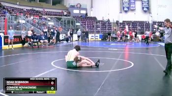 124 lbs 7th Place Match - Connor Novakowski, Wyoming Area Hs vs Noah Robinson, Williamson Hs