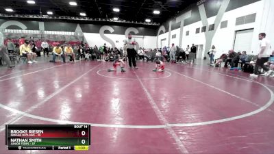 55 lbs Placement Matches (8 Team) - Brooks Riesen, Indiana Outlaws vs Nathan Smith, Junior Terps