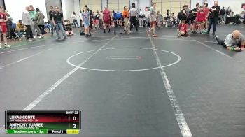 160 lbs Round 6 (8 Team) - Lukas Conte, Mat Assassins Red vs Anthony Juarez, Team Germantown