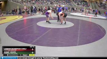 220 lbs Quarterfinal - Bobby Adams, Marshfield High School vs Landon Boardman Carlascio, Scappoose Wrestling