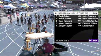 Youth Girls' 200m Aau Junior Olympics, Finals 2 - Age 9