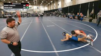 132 lbs Quarterfinals (8 Team) - Manny Venegas, David City vs Cesar Kaup, Logan View