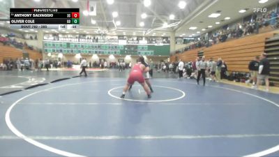 285 lbs Cons. Round 2 - Anthony Salvaggio, Steele Canyon vs Oliver Cole, Great Oak