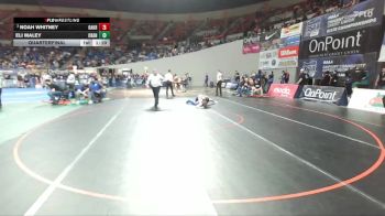 2A/1A Boys 175 Quarterfinal - Noah Whitney, Oakridge Boys vs Eli Maley, Crane Boys