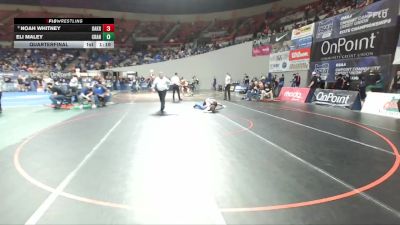 2A/1A Boys 175 Quarterfinal - Noah Whitney, Oakridge Boys vs Eli Maley, Crane Boys