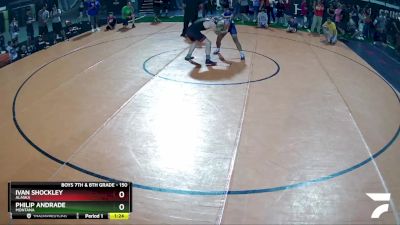 150 lbs Semifinal - Ivan Shockley, Alaska vs Philip Andrade, Montana