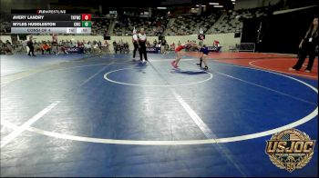 64 lbs Consi Of 4 - Avery Landry, Tough N Technical Wrestling Club vs Myles Huddleston, Chickasha Youth Wrestling