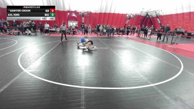 14U Boys - 84 lbs Quarters - Sawyer Crook, RT Elite Wrestling vs Axl Kind, Wisconsin