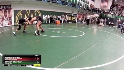 120 lbs Champ. Round 2 - Bryson Branham, Lancaster vs Aidan O`Donnell, Howland (Warren)