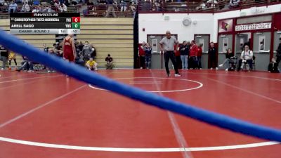 190 lbs Champ. Round 2 - Christopher Tietz-Herrera, Portage High School vs Arell Sago, Yorktown Wrestling Club