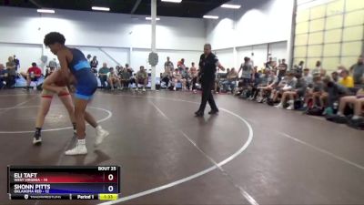 136 lbs 4th Wrestleback (16 Team) - Eli Taft, West Virginia vs Shonn Pitts, Oklahoma Red