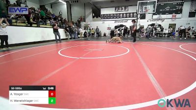 56-59 lbs Rr Rnd 3 - Aiden Yeager, Salina Wrestling Club vs Hayden Wenetshlager, Salina Wrestling Club