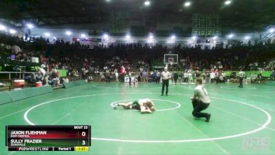 120 lbs Champ. Round 1 - Sully Frazier, Zionsville vs Jaxon Fliehman, East Central