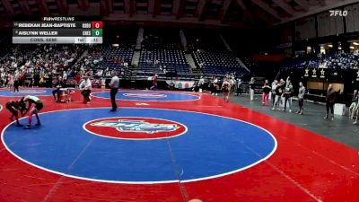 100 lbs Cons. Semi - Rebekah Jean-Baptiste, Osborne vs Aislynn Weller, Chestatee