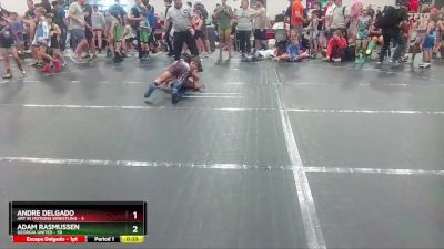 60 lbs Quarterfinal - Adam Rasmussen, Georgia United vs Andre Delgado, Art In Motions Wrestling